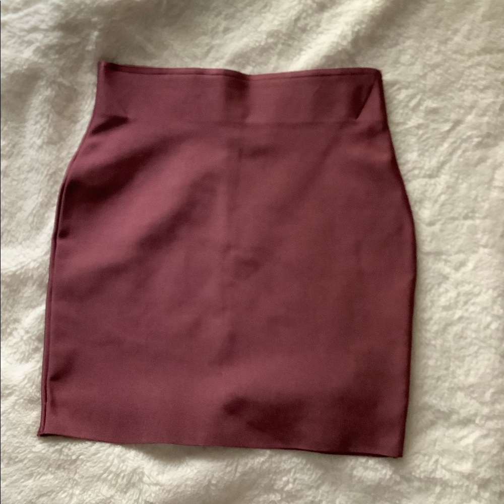 Pink pencil skirt